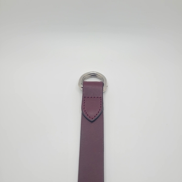GAP M/L Cow Leather Red Bugundy Belt - Picture 10 of 11